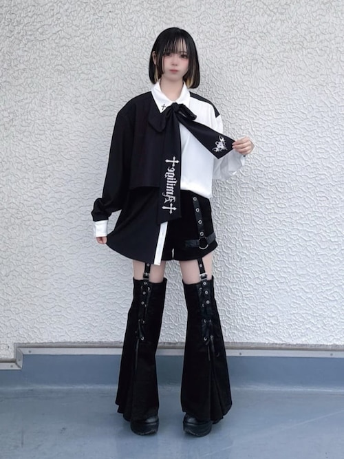 レースアップレッグウォーマー付きショートパンツ（その他パンツ