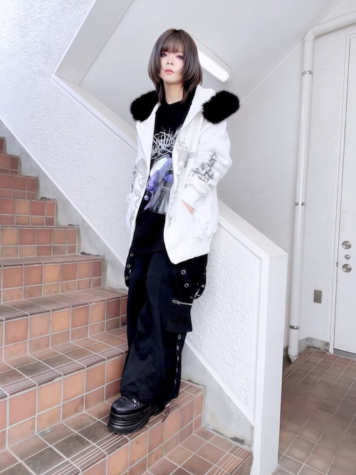 サスペンダー付きワイドパンツ（その他パンツ）｜Amilige