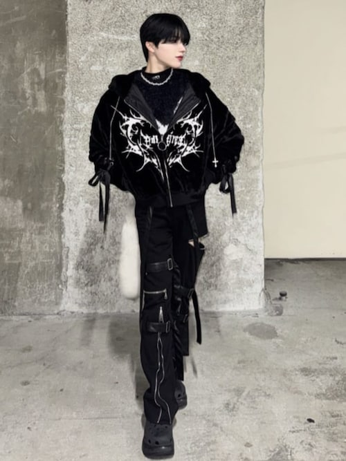 Amilige サスペンダーベルトZIPパンツ M サスペンダーベルトZIPパンツ– A AM STUDIO