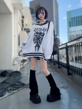 「アイテム（セットアップ）」を使った、Amilige_officialさん（レディース・162cm）の秋コーディネート