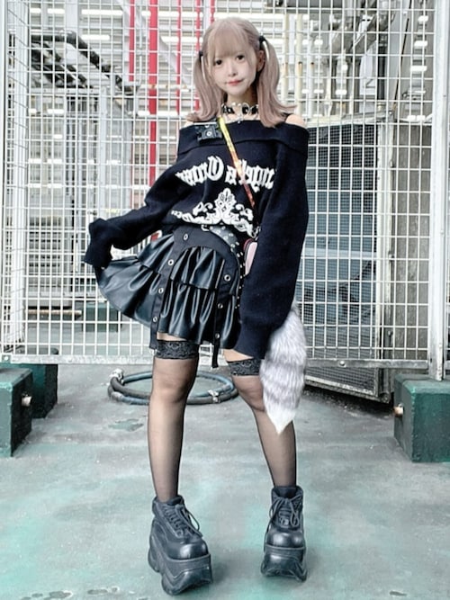 Crossオフショルジャガードニット（ニット/セーター）｜Amilige