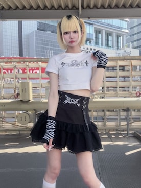「アイテム（アームカバー）」を使った、Amilige_officialさん（レディース・162cm）の夏コーディネート