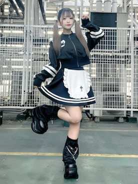 「アイテム（レッグウォーマー）」を使った、Amilige_officialさん（レディース・148cm）の秋コーディネート