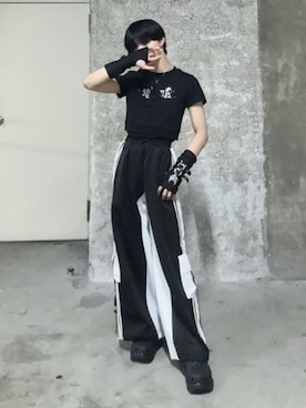 「アイテム（アームカバー）」を使った、Amilige_officialさん（メンズ・162cm）の夏コーディネート