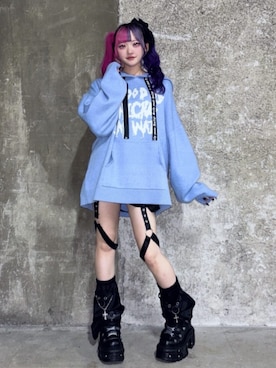「アイテム（レッグウォーマー）」を使った、Amilige_officialさん（レディース・155cm）の秋コーディネート