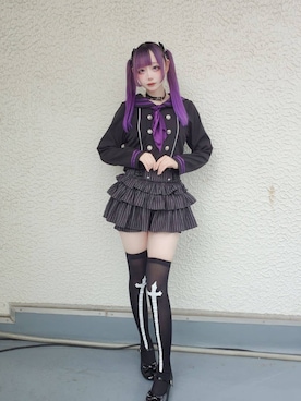 「アイテム（セットアップ）」を使った、Amilige_officialさん（レディース・163cm）の春コーディネート