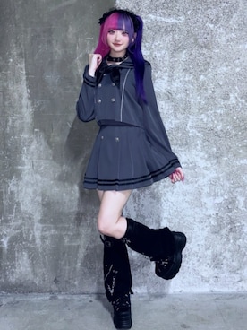 「アイテム（セットアップ）」を使った、Amilige_officialさん（レディース・155cm）の夏コーディネート
