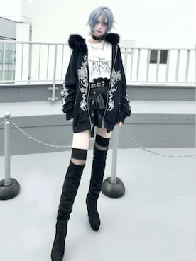 Amilige_officialさん（レディース・176cm）の冬コーディネート