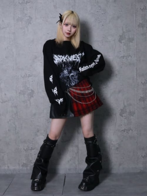 DARKNESSクロスプリントロングTシャツ（Tシャツ/カットソー