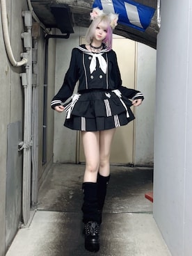 「セーラーカラー」｜Amilige_officialさん（レディース・164cm）の春コーディネート