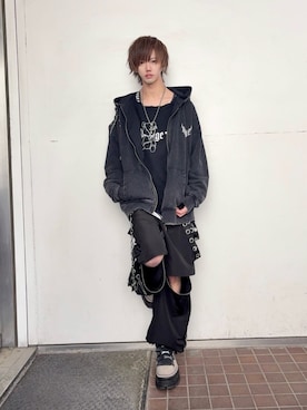 「Amilige（アミリージュ）のアイテム」を使った、Amilige_officialさん（メンズ・172cm）の春コーディネート