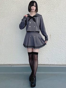 「セーラーカラー」｜Amilige_officialさん（レディース・160cm）の春コーディネート