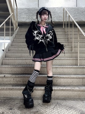 「アイテム（レッグウォーマー）」を使った、Amilige_officialさん（レディース・155cm）の秋コーディネート