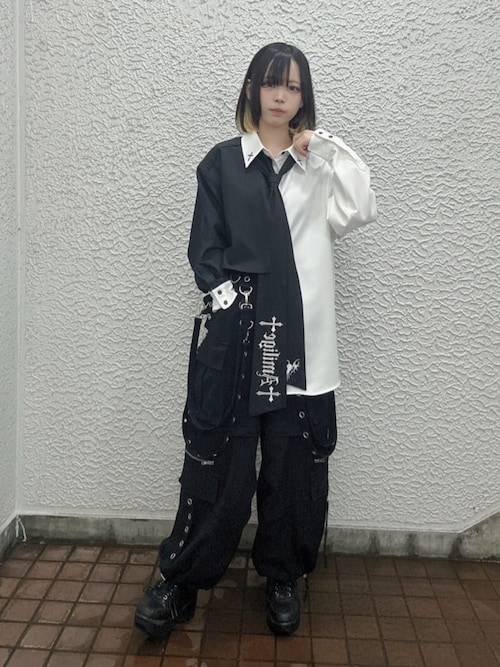 サスペンダー付きワイドパンツ（その他パンツ）｜Amilige