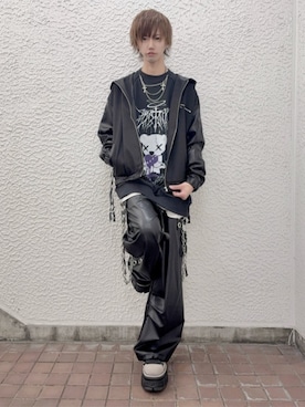 「アイテム（スタジャン）」を使った、Amilige_officialさん（メンズ・172cm）の秋コーディネート