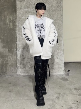 「アイテム（その他アウター）」を使った、Amilige_officialさん（メンズ・162cm）の秋コーディネート