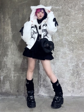 「アイテム（レッグウォーマー）」を使った、Amilige_officialさん（レディース・155cm）の秋コーディネート