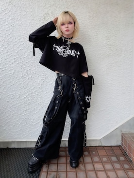 「アイテム（チョーカー、ブラック系）」を使った、Amilige_officialさん（メンズ・162cm）の春コーディネート