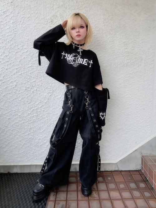 Amilige サスペンダー付きワイドパンツ サスペンダー付きワイドパンツ（その他パンツ）｜Amilige