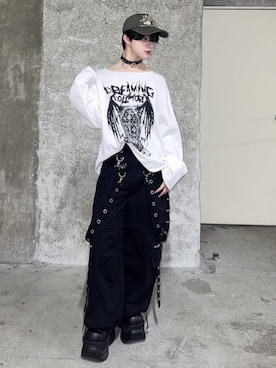 「アイテム（アクセサリー）」を使った、Amilige_officialさん（メンズ・162cm）の春コーディネート