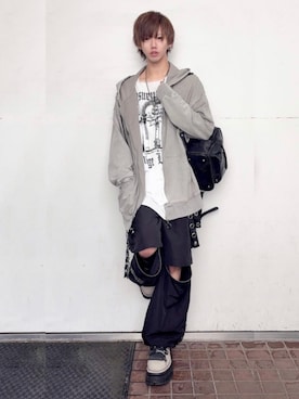 「Amilige（アミリージュ）のアイテム」を使った、Amilige_officialさん（メンズ・178cm）の夏コーディネート