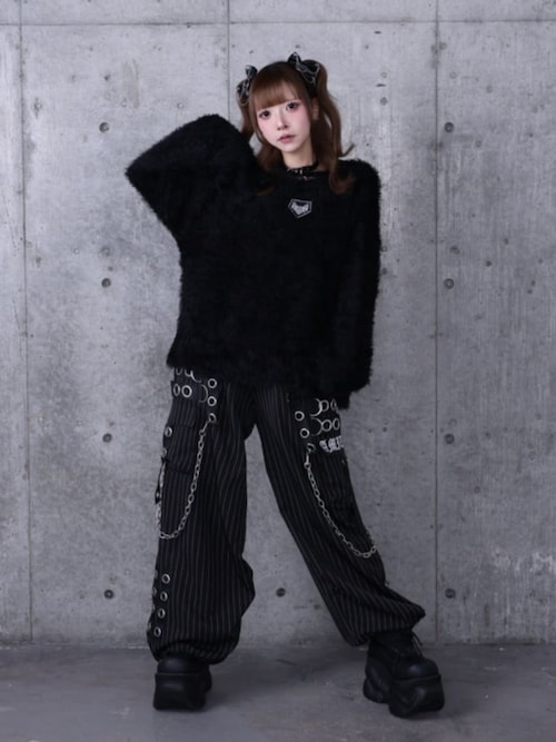 【Amilige】カーゴパンツ【新品未使用】 ストライプサスペンダージョガーパンツ（カーゴパンツ）｜Amilige