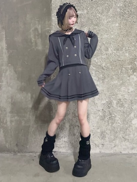 「アイテム（セットアップ）」を使った、Amilige_officialさん（レディース・157cm）の春コーディネート
