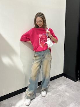 「ANAP（アナップ）のアイテム」を使った、𝒚 𝒖 𝒓 𝒊 さん（レディース・164cm）の夏コーディネート