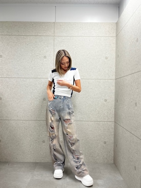 「ANAP（アナップ）のアイテム」を使った、𝒚 𝒖 𝒓 𝒊 さん（レディース・164cm）の夏コーディネート