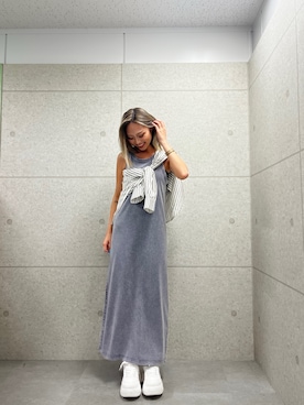 「ワンピース×スニーカー」｜𝒚 𝒖 𝒓 𝒊 さん（レディース・164cm）の夏コーディネート
