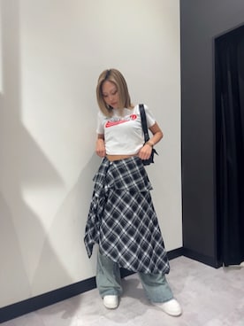 「ANAP（アナップ）のアイテム」を使った、𝒚 𝒖 𝒓 𝒊 さん（レディース・164cm）の夏コーディネート