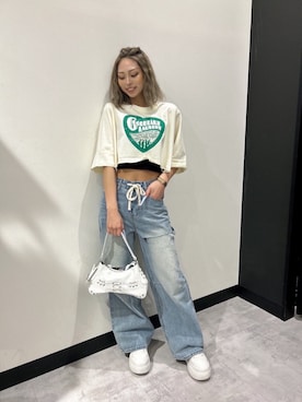「ANAP（アナップ）のアイテム」を使った、𝒚 𝒖 𝒓 𝒊 さん（レディース・164cm）の夏コーディネート
