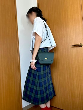 「ブラックウォッチ」｜ふかぴぃーずさん（レディース・165cm）の秋コーディネート