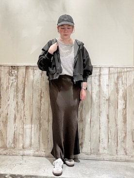 「CIAOPANIC TYPY（チャオパニックティピー）のアイテム（キャップ）」を使った、ogitypyさん（レディース・165cm）の春コーディネート