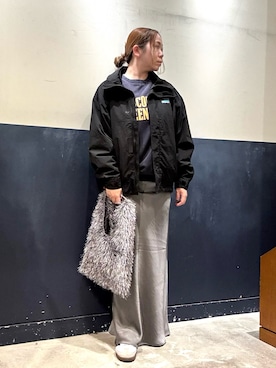 「アイテム（ナイロンジャケット）」を使った、ogitypyさん（レディース・165cm）の冬コーディネート