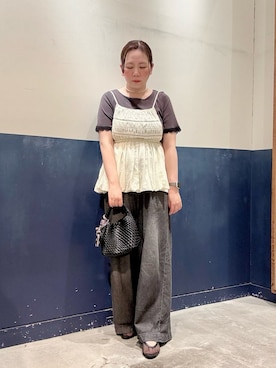 「CIAOPANIC TYPY（チャオパニックティピー）のアイテム（パンツ）」を使った、ogitypyさん（レディース・165cm）の夏コーディネート