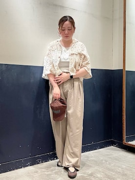 「CIAOPANIC TYPY（チャオパニックティピー）のアイテム（キャップ）」を使った、ogitypyさん（レディース・165cm）の春コーディネート