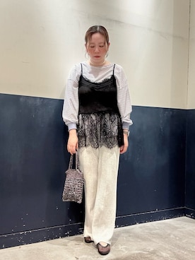 「アイテム（トップス）」を使った、ogitypyさん（レディース・165cm）の春コーディネート