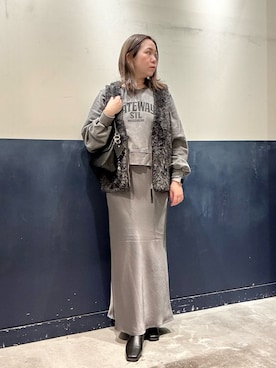 「アイテム（スカート）」を使った、ogitypyさん（レディース・165cm）の冬コーディネート