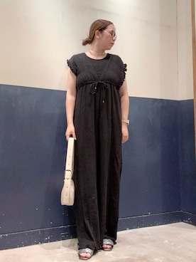 「夏コーデ」｜「アイテム（オールインワン・サロペット）」を使った、ogitypyさん（レディース・165cm）の夏コーディネート