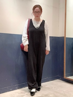 「秋コーデ」｜「アイテム（オールインワン・サロペット）」を使った、ogitypyさん（レディース・165cm）の秋コーディネート