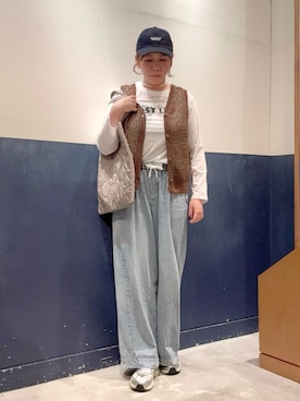 「アイテム（帽子）」を使った、ogitypyさん（レディース・165cm）の秋コーディネート