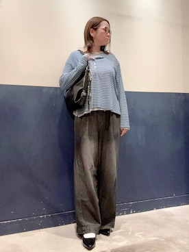 「アイテム（パンプス）」を使った、ogitypyさん（レディース・165cm）の秋コーディネート