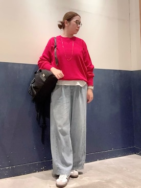 「アイテム（トートバッグ）」を使った、ogitypyさん（レディース・165cm）の秋コーディネート