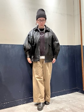 「アイテム（ネックレス）」を使った、ogitypyさん（レディース・165cm）の秋コーディネート