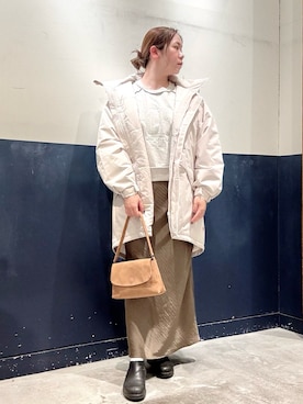 「アイテム（ダウンジャケット/コート）」を使った、ogitypyさん（レディース・165cm）の秋コーディネート