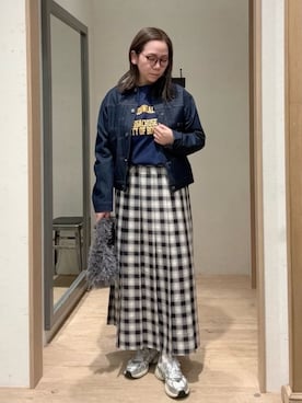 「アイテム（Tシャツ/カットソー）」を使った、ogitypyさん（レディース・165cm）の秋コーディネート