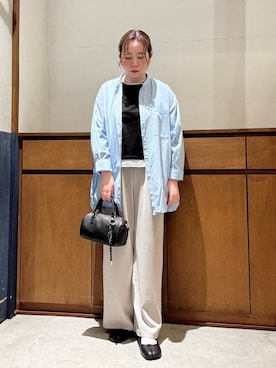 「CIAOPANIC TYPY（チャオパニックティピー）のアイテム（スラックス）」を使った、ogitypyさん（レディース・165cm）の春コーディネート