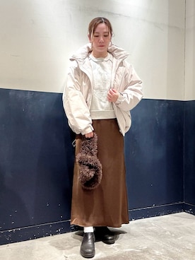 「アイテム（ダウンジャケット/コート）」を使った、ogitypyさん（レディース・165cm）の秋コーディネート