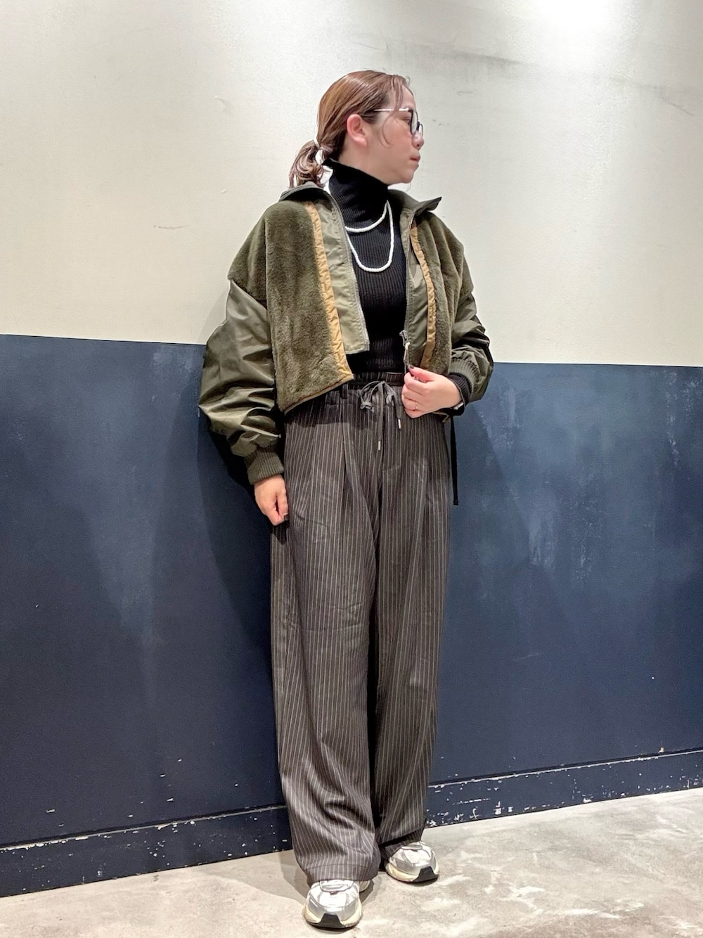 etsinta/エシンタ】ファー切替ショートスタンドジャケットを使った人気